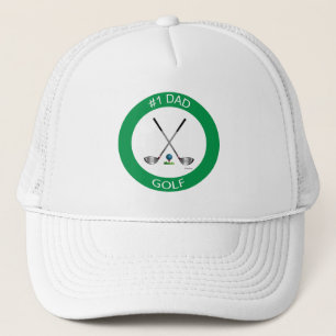 GOLF Number One Dad, Cool Golf Trucker Hat