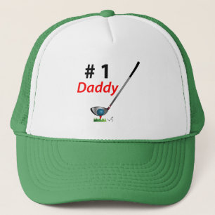 GOLF - Number One Daddy, Cool Golf Trucker Hat