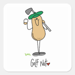 Golf Nut T-shirts and Gifts Square Sticker