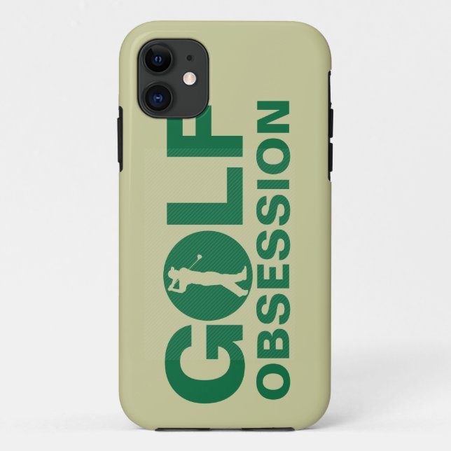 Golf Obsession Green Tan Golfing iPhone 5 Case (Back)