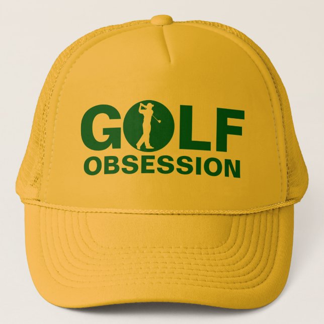 Golf Obsession Green yellow Cap (Front)