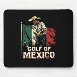 Golf Of Mexico Funny Golfer Pun Patriotic Mexican  Mouse Pad