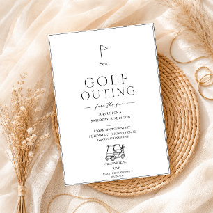 Golf Outing Corporate Golf Minimal Elegant Invitation