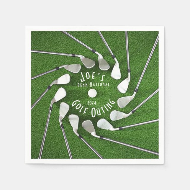 Golf Outing Paper Napkin (Front)