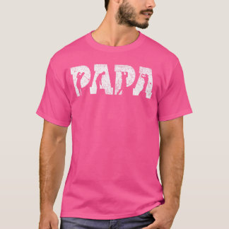 Golf Papa Golf Men Fathers Day Vintage family T-Shirt