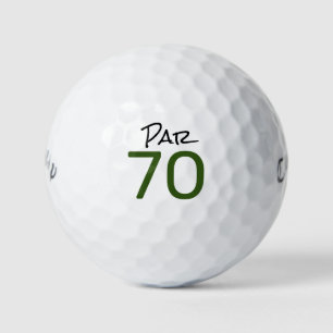 Golf Par 70 word for golfer 70th Birthday Balls