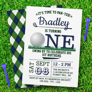 Golf PAR-TEE 1st Birthday Invitation