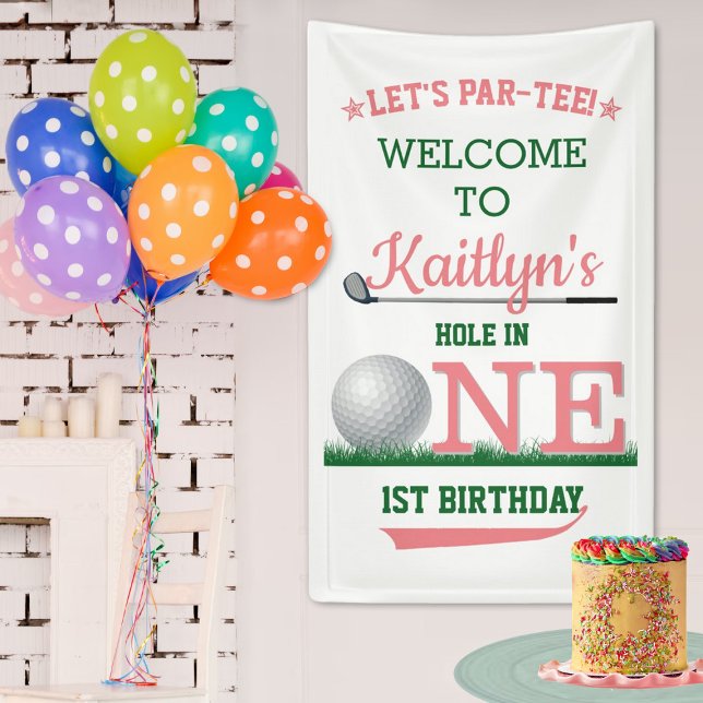 Golf PAR-TEE 1st Birthday Welcome Banner (Creator Uploaded)
