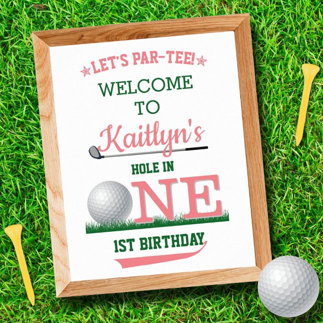 Golf PAR-TEE 1st Birthday Welcome Sign (Creator Uploaded)