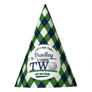 Golf PAR-TEE 2nd Birthday Party Hat