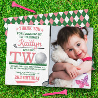 Golf PAR-TEE 2nd Birthday Photo