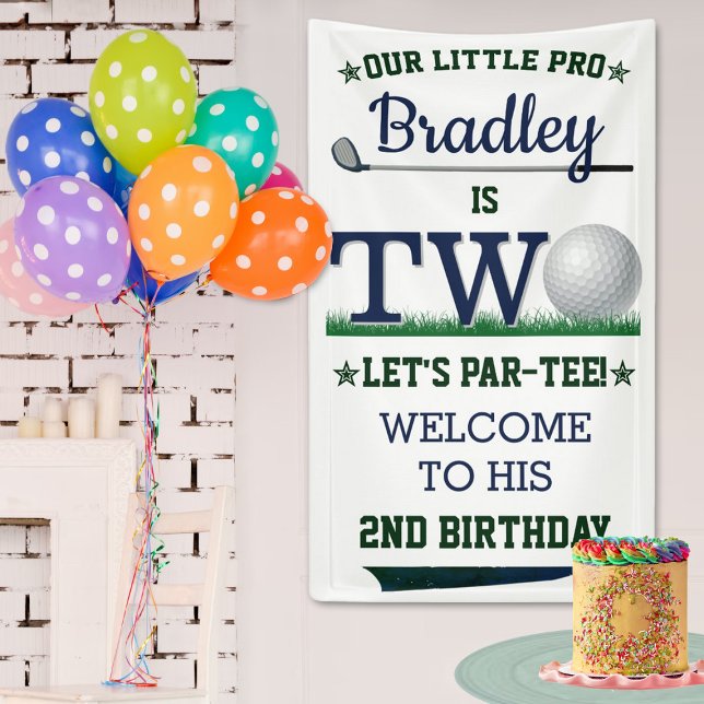 Golf PAR-TEE 2nd Birthday Welcome Banner (Creator Uploaded)