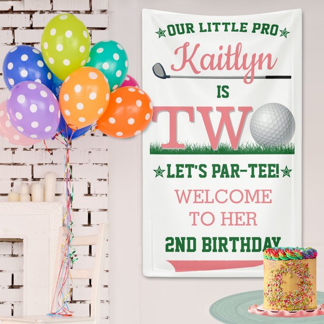 Golf PAR-TEE 2nd Birthday Welcome Banner (Creator Uploaded)