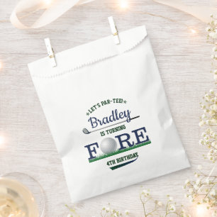 Golf PAR-TEE 4th Birthday Favour Bags