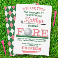 Golf PAR-TEE 4th Birthday