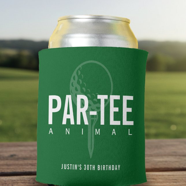 Golf Par-Tee Animal Birthday Party Can Cooler (Creator Uploaded)