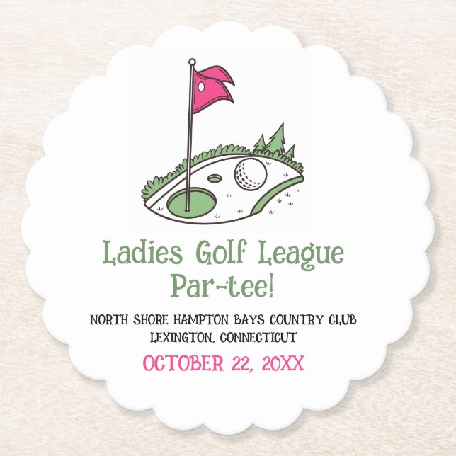 Golf Par-tee Coaster (Front)