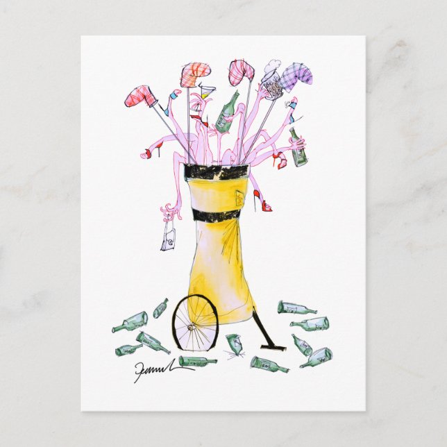 golf party bag, tony fernandes postcard (Front)