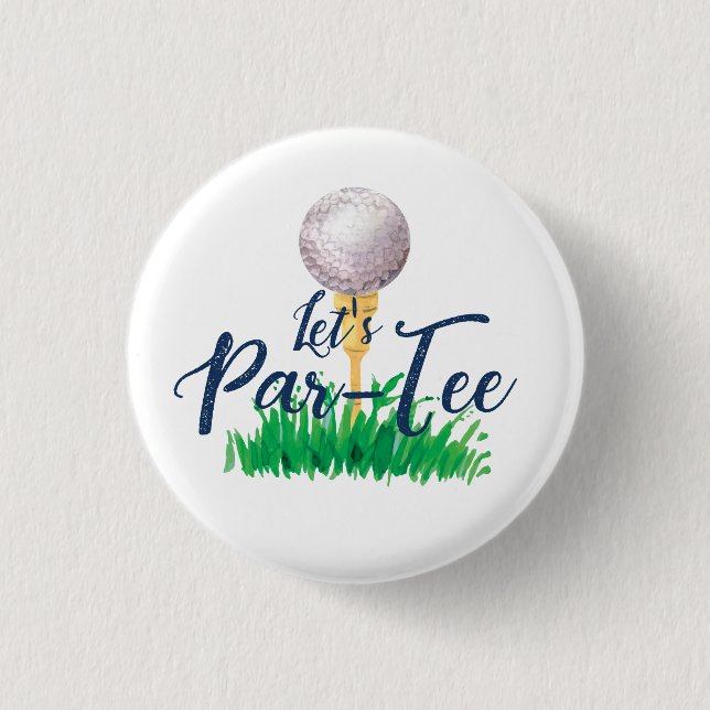 Golf Party Button (Front)