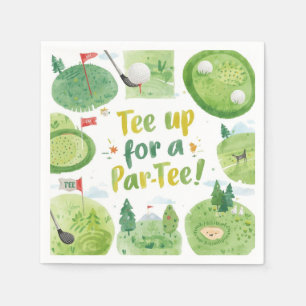 Golf  party funny saying  napkin