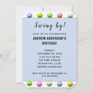 Golf Party Invitation