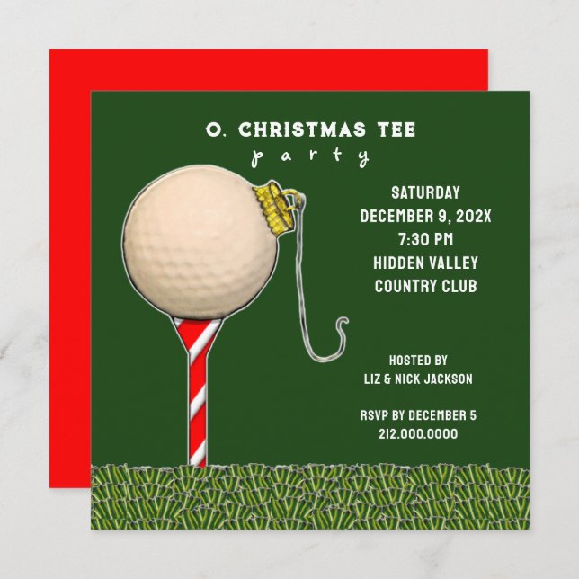 Golf Party Invitations (Front/Back)