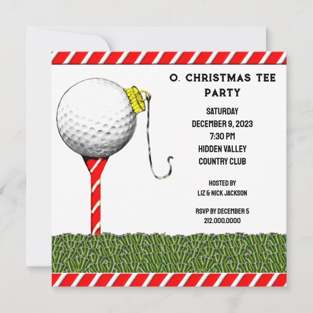 Golf Party Invitations (Front)