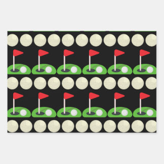 Golf Pattern Wrapping Paper