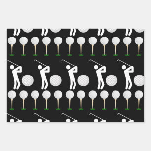 Golf Pattern Wrapping Paper