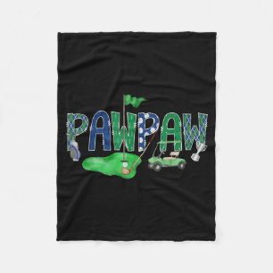 Golf pawpaw hole in one golf 1st birthday boy part fleece blanket