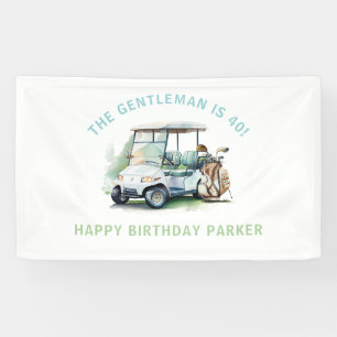 Golf Personalised Adult Birthday Partee Banner