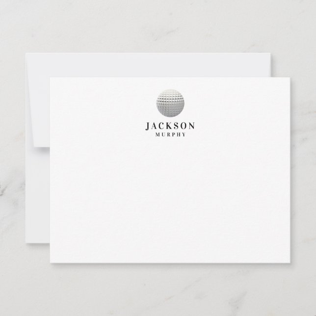 Golf Personalised Card (Front)