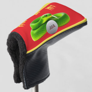 Golf personalised  -snake- Gifts Head Cover