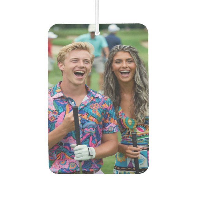 Golf Photo Customize Personalize Car Air Freshener (Front)