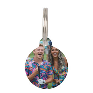 Golf Photo Customize Personalize Pet Tag