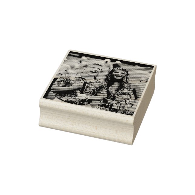 Golf Photo Customize Personalize Rubber Stamp (Stamp)