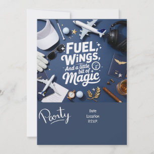Golf Pilot Aviation Industry Golfer Invitation