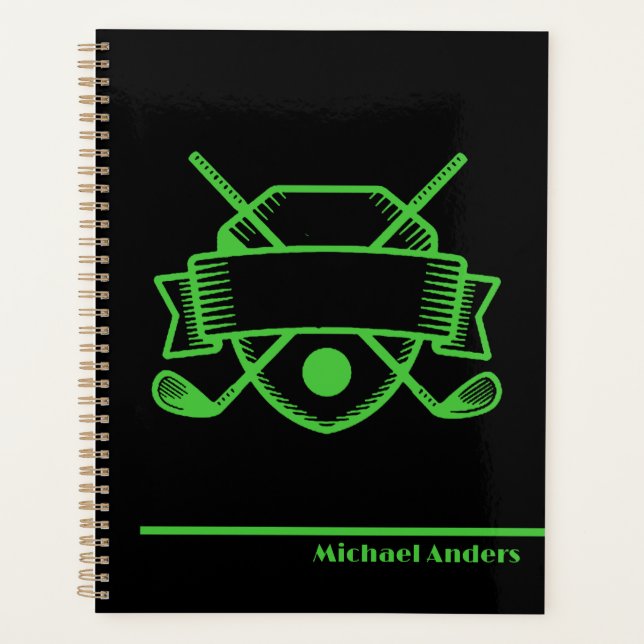 Golf Planner - Productive & Organised Golfer Gift (Front)