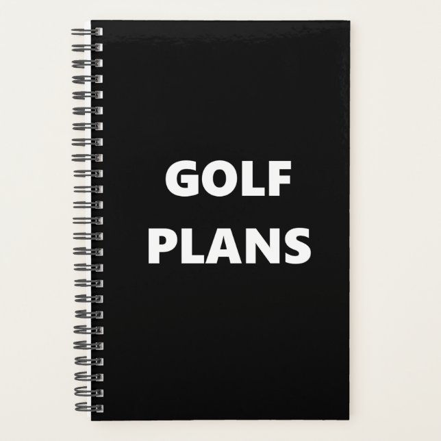 Golf Planner Sports Theme Golf Plans (Front)