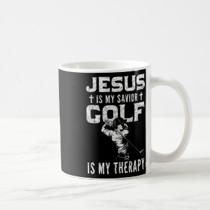 Golf Player Christian Sports Lover Gift Idea Jesus Coffee Mug