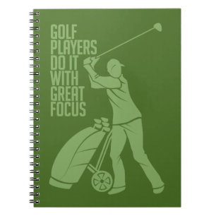 GOLF PLAYER custom notebook