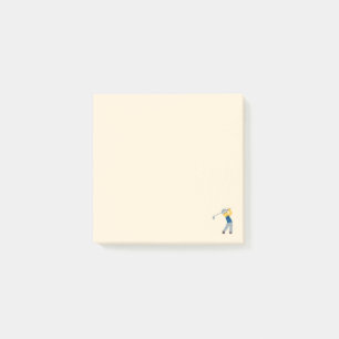 Golf Player Emoji Post-it Notes