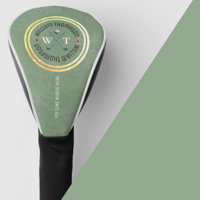 Golf Player golfheadcover with Logo Name Golf Head Cover (Creator Uploaded)
