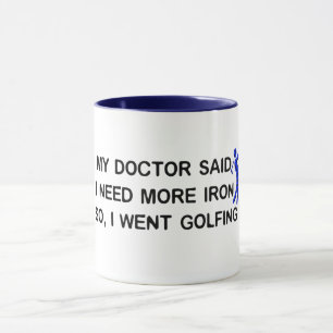 golf player i went golfing sports mug gift idea