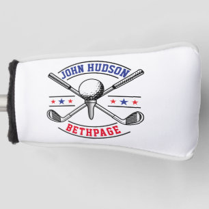 Golf Player Monogram Template Golf Head Cover