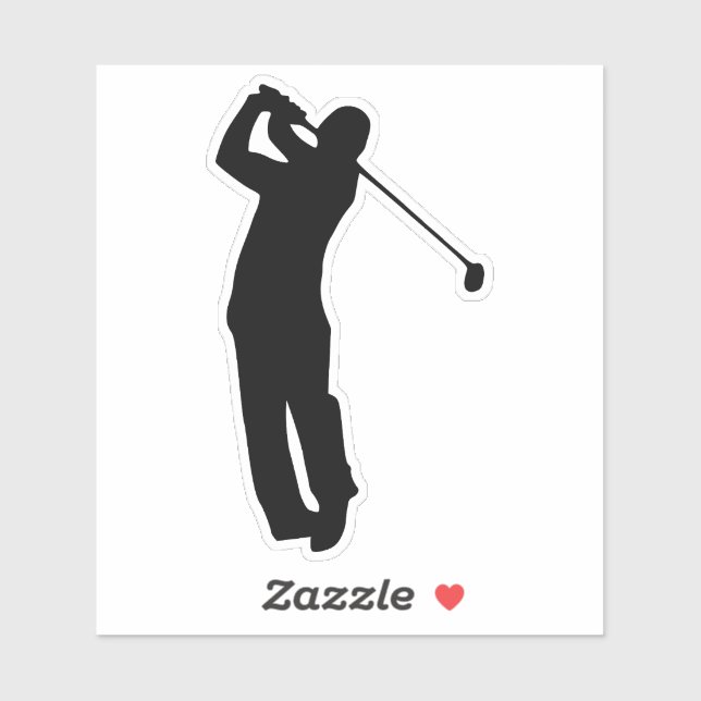 Golf player silhouette design (Sheet)