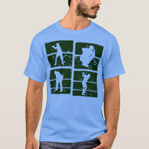Golf Player Silhouette Design for Men Golfer T-Shirt