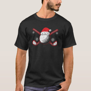 Golf Player Sport Lover Golfer Merry Xmas Christma T-Shirt