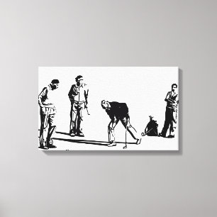 Golf Players Canvas Print