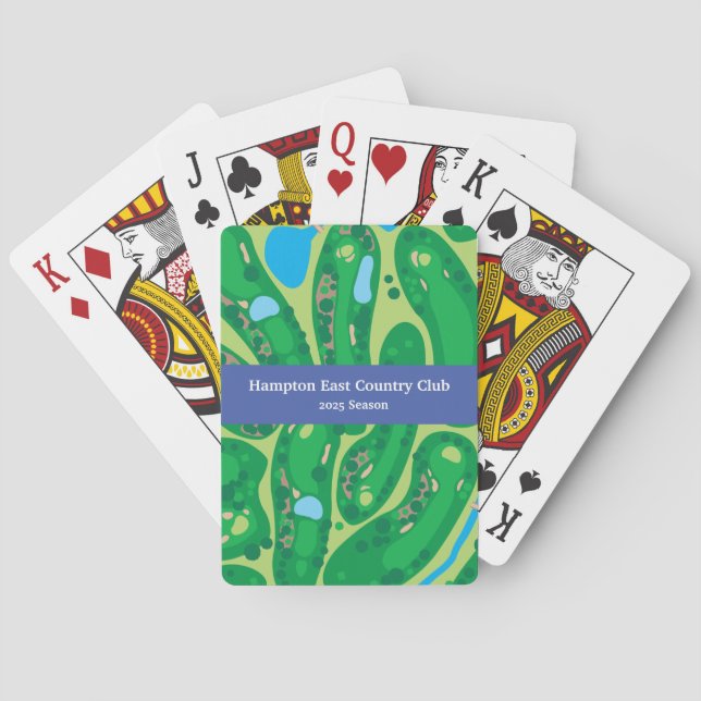 Golf  playing cards (Back)